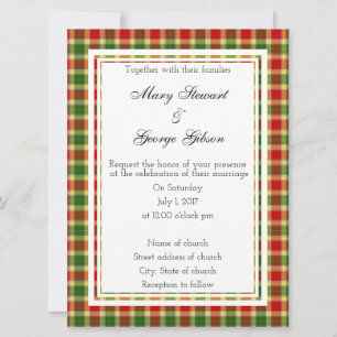 Gibson Scottish Wedding Invitation