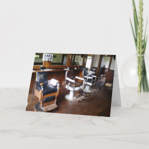 "Gibson's Barber Shop" Birthday Card