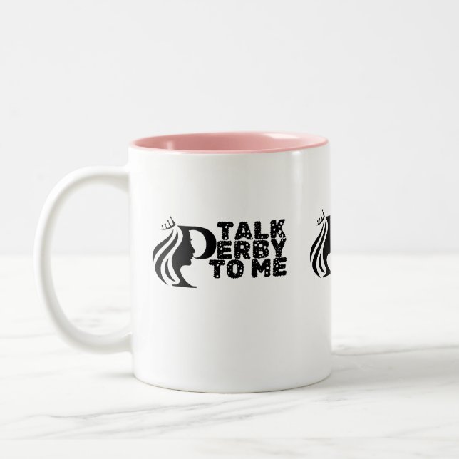 Giddy The F Up Two-Tone Coffee Mug (Left)