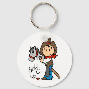 Giddy Up Cowboy Tshirts and Gifts Key Ring
