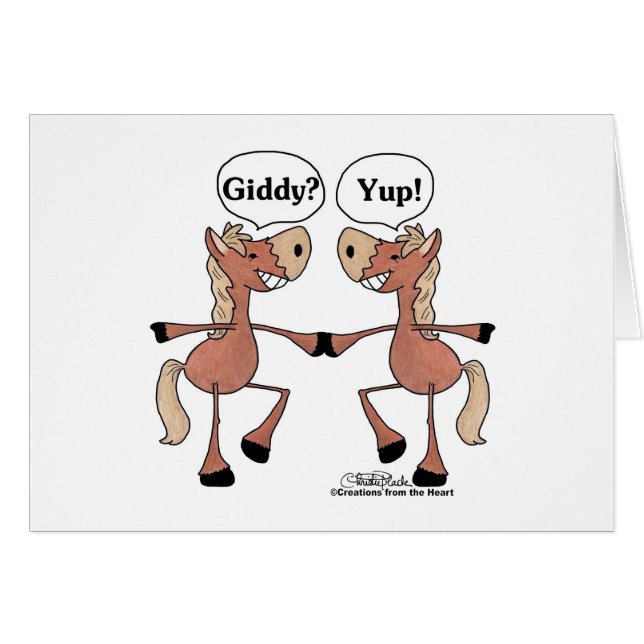 Giddy Up Horses (Front Horizontal)