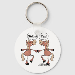 Giddy Up Horses Key Ring