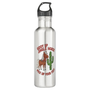 Giddy Up Jingle Horse Pick Up Your Feet 710 Ml Water Bottle