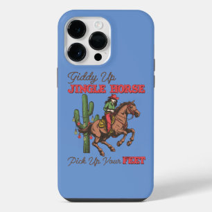 Giddy Up Jingle Horse Pick Up Your Feet, Cowboy iPhone 14 Pro Max Case