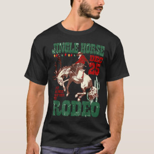 Giddy Up Jingle Horse Santa Cowboy Western Christm T-Shirt