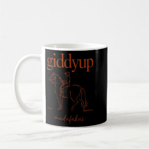 Giddy Up Madafakas Retro Derby Day Horse Racing Coffee Mug