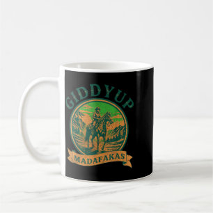 Giddy Up Madafakas Retro Derby Day Horse Racing Coffee Mug