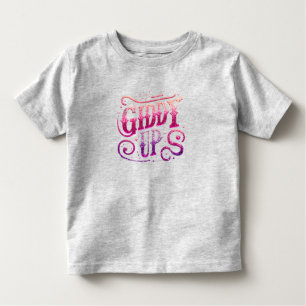 Giddy Up Text Toddler T-Shirt