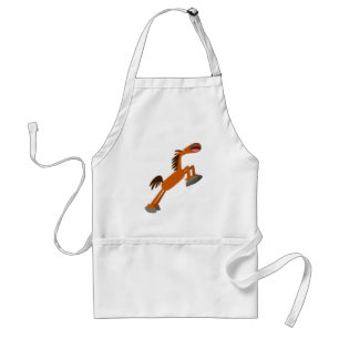 Giddyup, Horsey! Cartoon Horse Apron