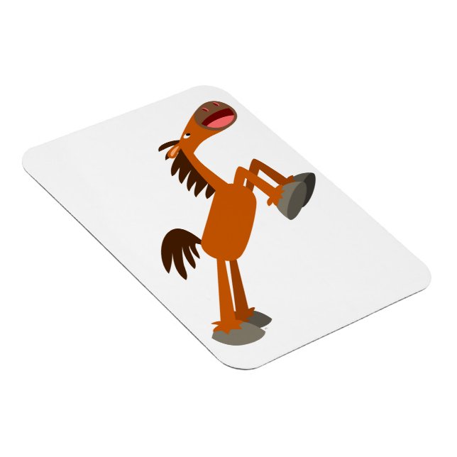 Giddyup, Horsey! Cartoon Horse Flexible Magnet (Right Side)