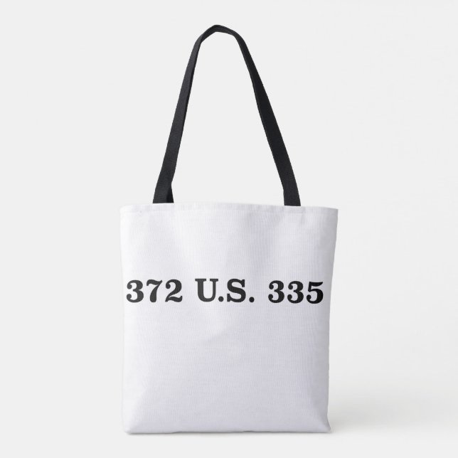 Gideon v. Wainwright Tote Bag (Back)