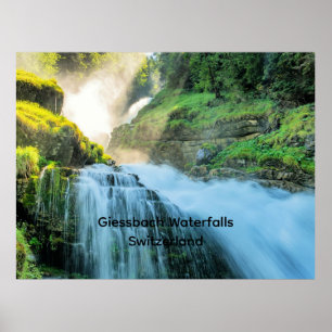 Giessbach Waterfalls, Switzerland Poster