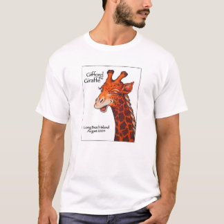 Gifford the Giraffe with white background T-Shirt