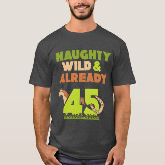 Gift 45 years birthday women horse retro T-Shirt