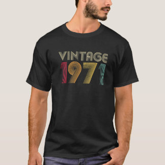 Gift 50Th Birthday 1971 Men Women 50 Years Old Ret T-Shirt