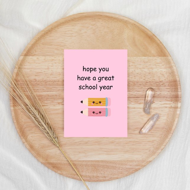 gift a little funny back to school student holiday card (Creator Uploaded)