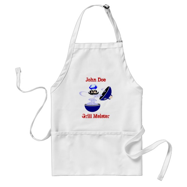 Gift Apron To Personalise for The Grill Meister (Front)