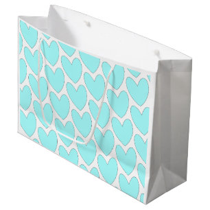 Gift Bag - Blue Hearts