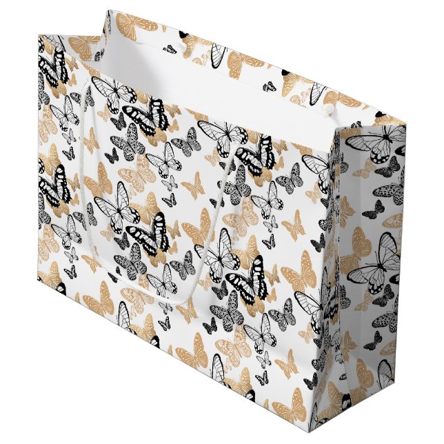 Gift Bag-Butterflies Large Gift Bag (Front Angled)