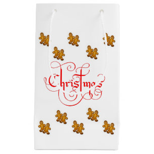 Gift Bag Christmas Gingerbread Man