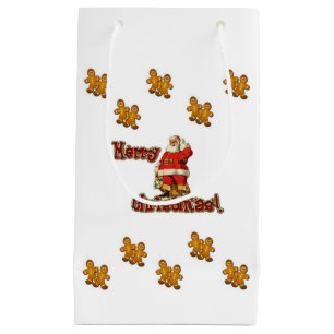 Gift Bag Christmas Gingerbread Man
