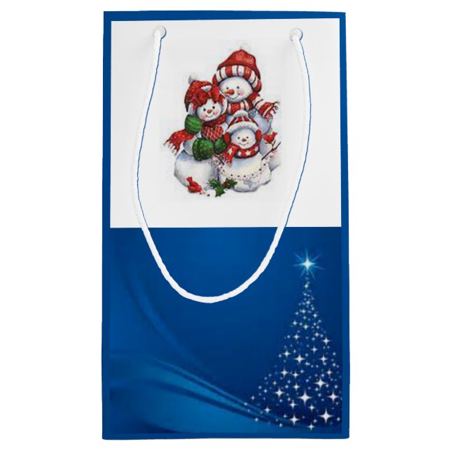 Gift Bag Christmas Snowman (Back)