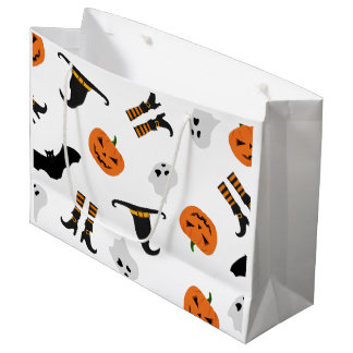 Gift Bag Design with Halloween Pattern