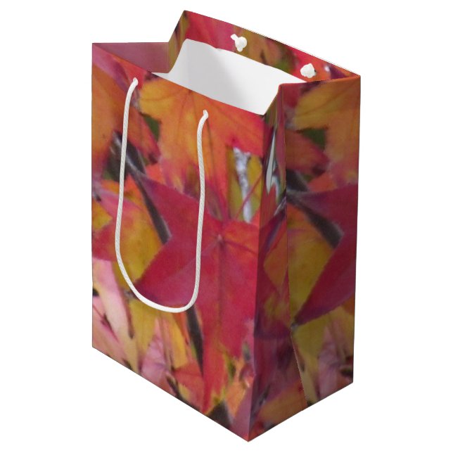 Gift Bag - Fall Leaves (Front Angled)