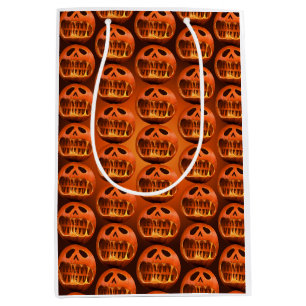 Gift bag Halloween scary pumpkin