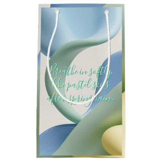 Gift bag in stylish abstract graphic