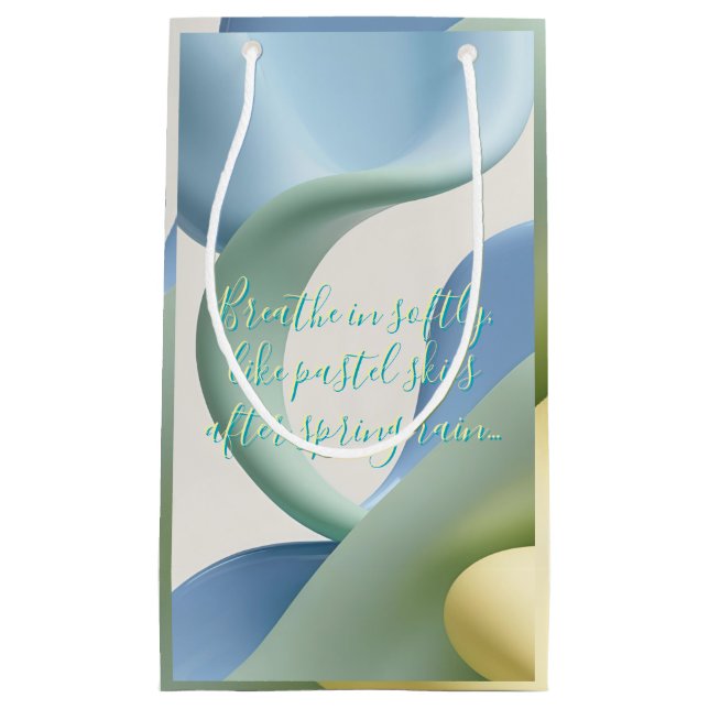 Gift bag in stylish abstract graphic (Front)