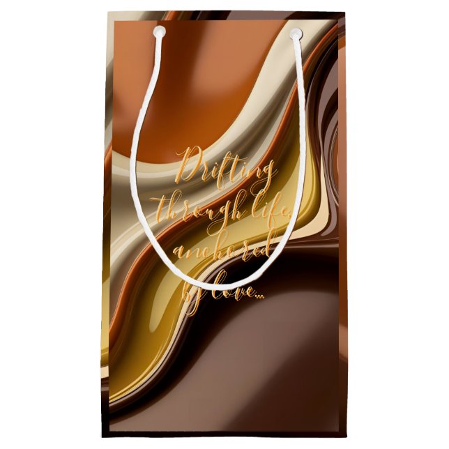 Gift bag in stylish abstract graphic (Front)