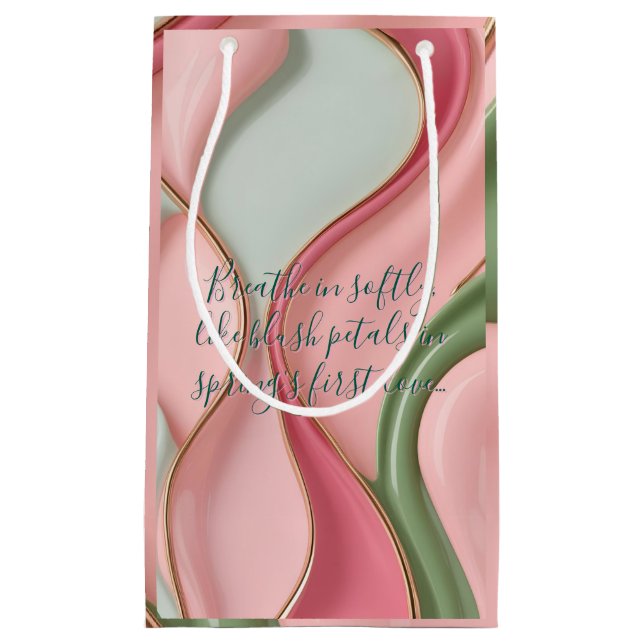 Gift bag in stylish abstract graphic (Front)