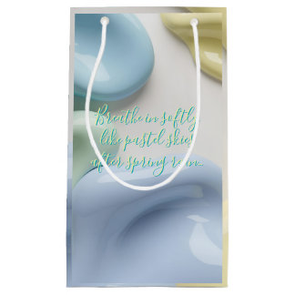 Gift bag in stylish abstract graphic