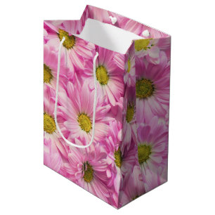 Gift Bag - Pink Gerbera Daisies