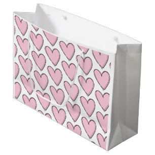 Gift Bag - Pink Hearts