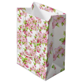 Gift Bag - Pink Hellebore Flower
