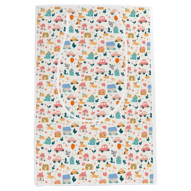 Gift Bag with a playful pattern (Front)