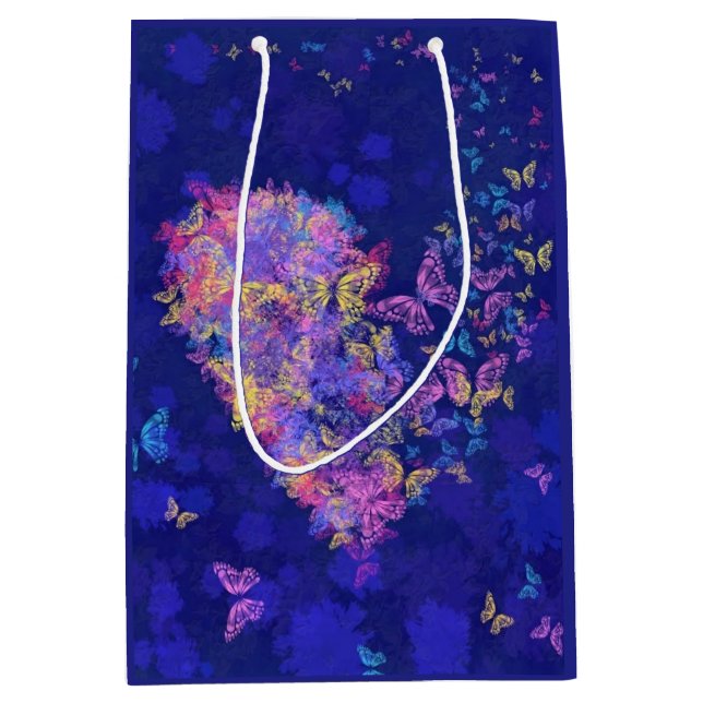 Gift Bag with Butterflies Heart (Front)