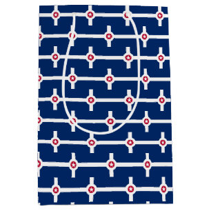 Gift Bag with flag of Indianapolis, USA