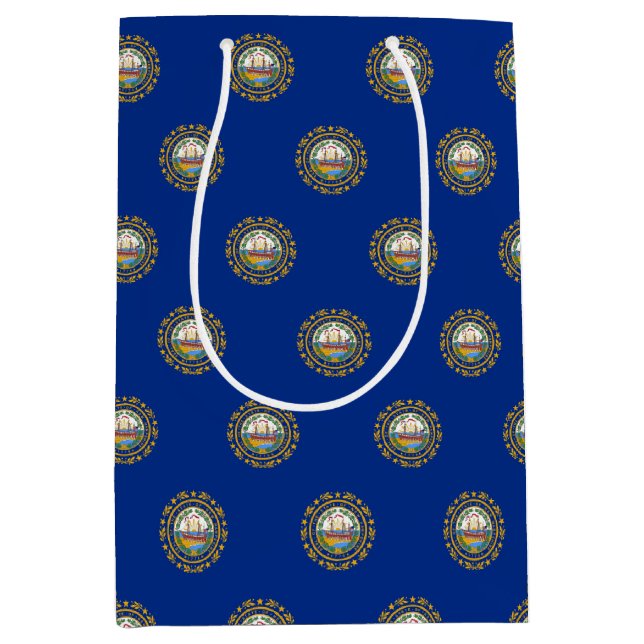 Gift Bag with flag of New Hampshire, USA (Front)