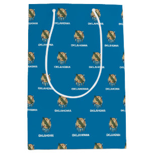 Gift Bag with flag of Oklahoma, USA