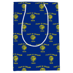 Gift Bag with flag of Oregon State, USA