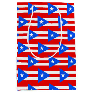 Gift Bag with flag of Puerto Rico, USA