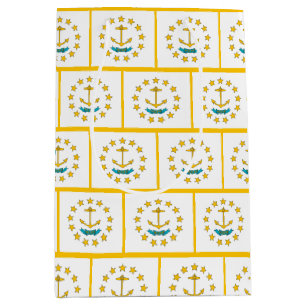 Gift Bag with flag of Rhode Island, USA