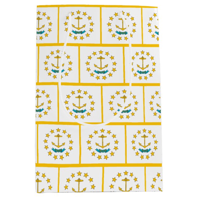 Gift Bag with flag of Rhode Island, USA (Front)