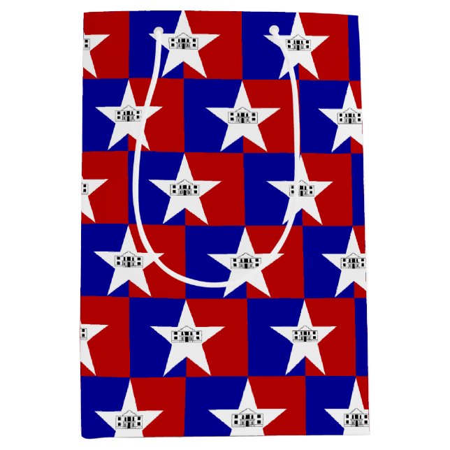 Gift Bag with flag of San Antonio, USA (Front)