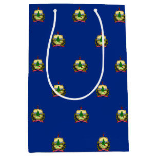 Gift Bag with flag of Vermont State, USA