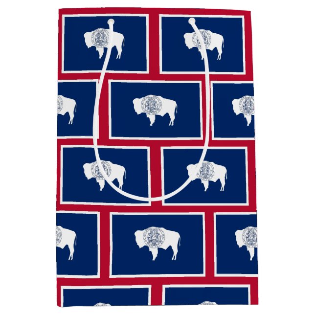 Gift Bag with flag of Wyoming, USA (Front)