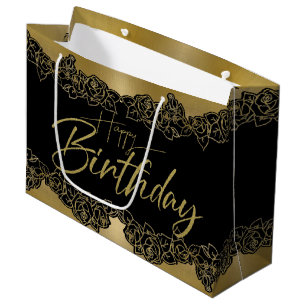 Gift Bag with Golden Roses for Compliance